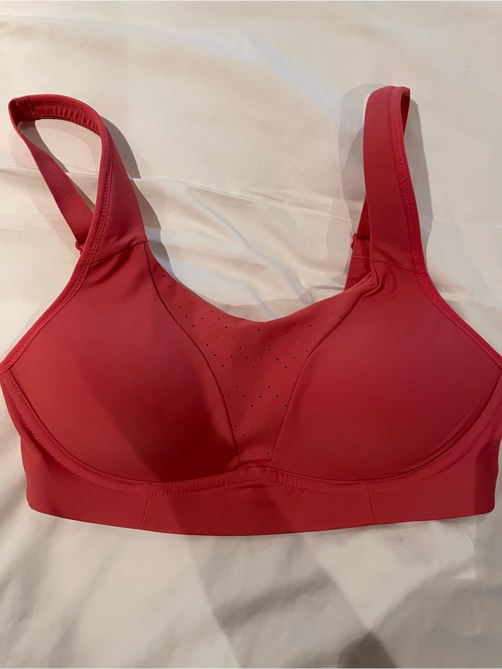 Women's Lululemon  High-Support Red Sports Bra 32C salmon pink